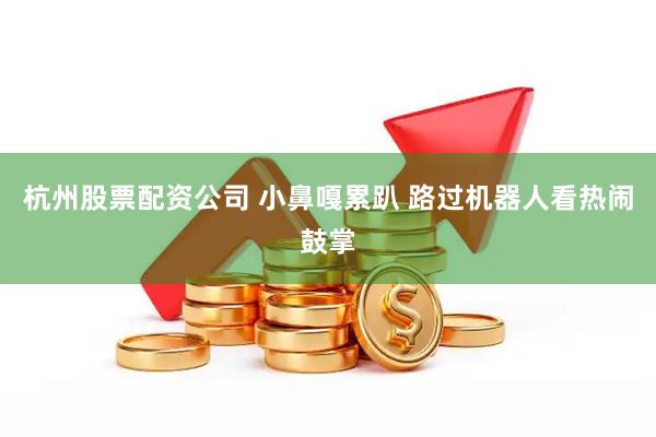 杭州股票配资公司 小鼻嘎累趴 路过机器人看热闹鼓掌